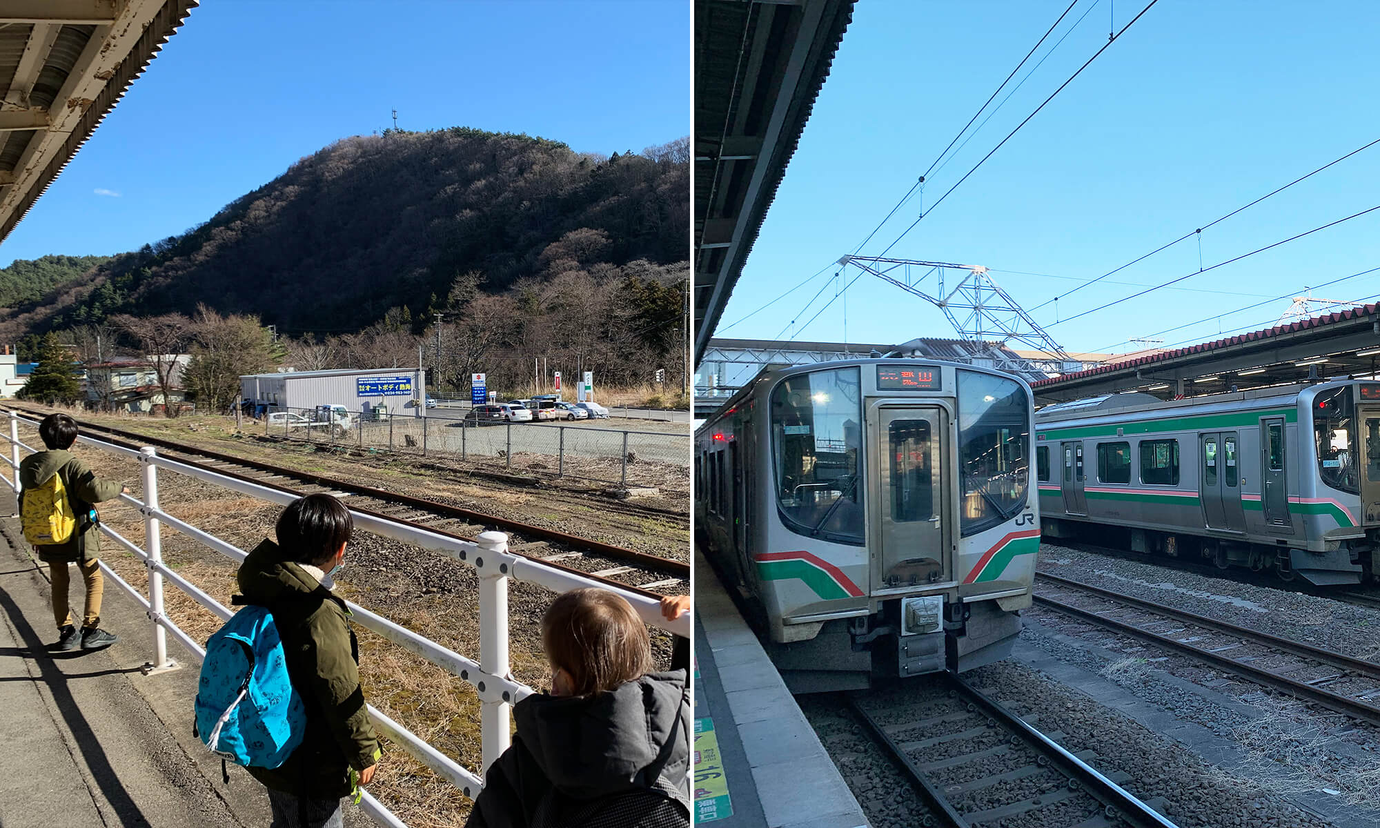 磐越西線と田舎の景色